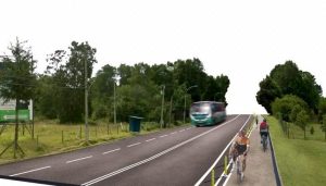 El próximo semestre sería construida senda para peatones y ciclistas en ruta a la costa de Valdivia