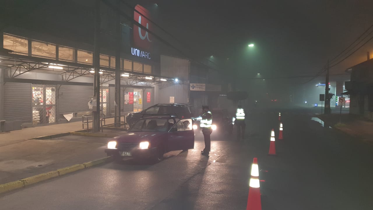 Nueva ronda nocturna dejó seis detenidos por transitar sin salvoconducto en Los Lagos