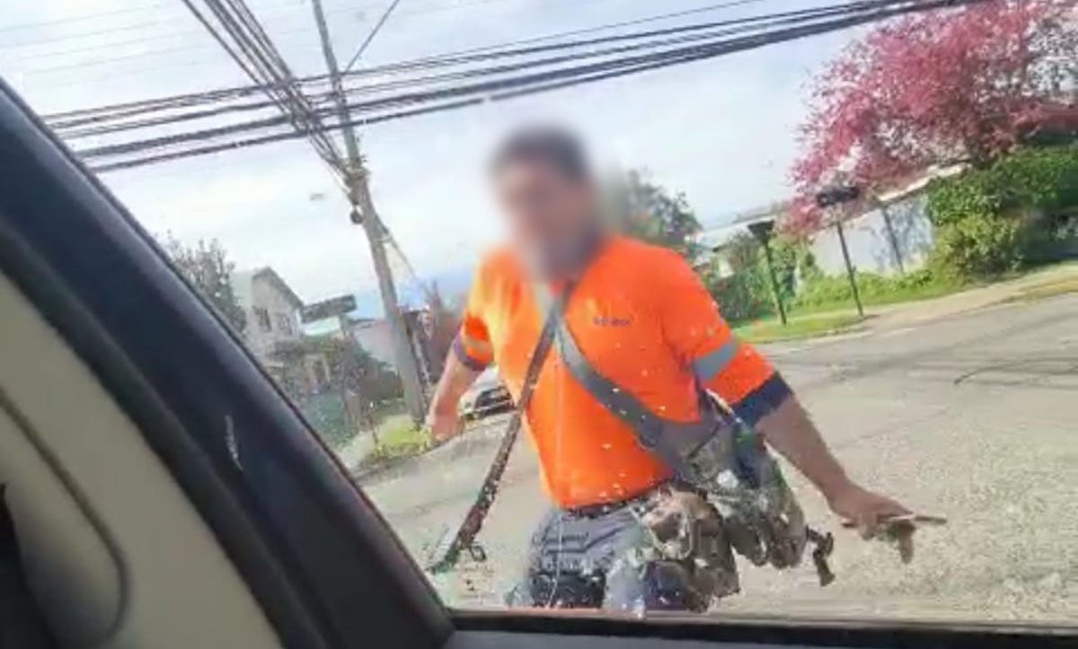 Parquímetro se ofuscó y rompió vidrio del vehículo de funcionario municipal de Valdivia