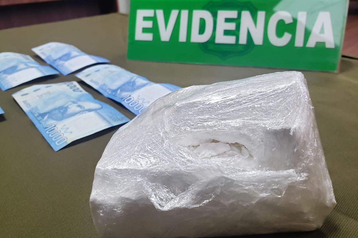Portaba más de 600 dosis de cocaína: Hombre quedó detenido en La Unión por tráfico de drogas