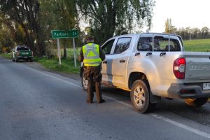 Más de 30 mil controles policiales ha realizado Carabineros en los 11 puntos de control en Los Ríos