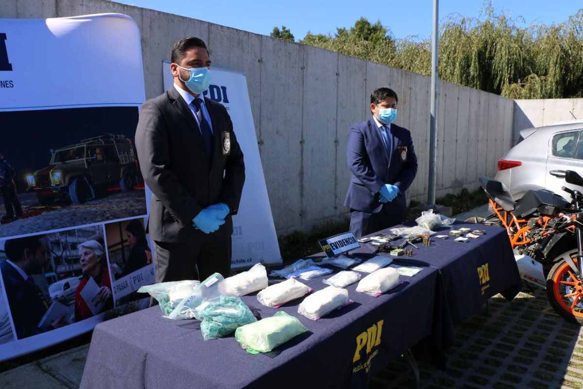 Valdivia: Presos quedaron dos imputados por tráfico de drogas y tenencia de armas