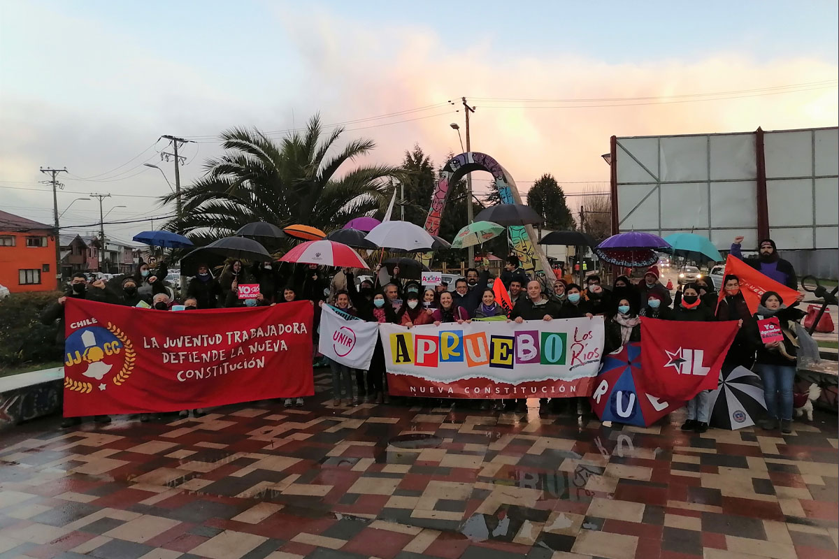 Comando en Los Ríos inicia campaña por el Apruebo por Plebiscito de septiembre