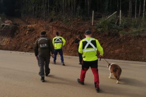 Carabineros continua búsqueda de Roger Lampert en terrenos ubicados detrás de la cárcel de Valdivia