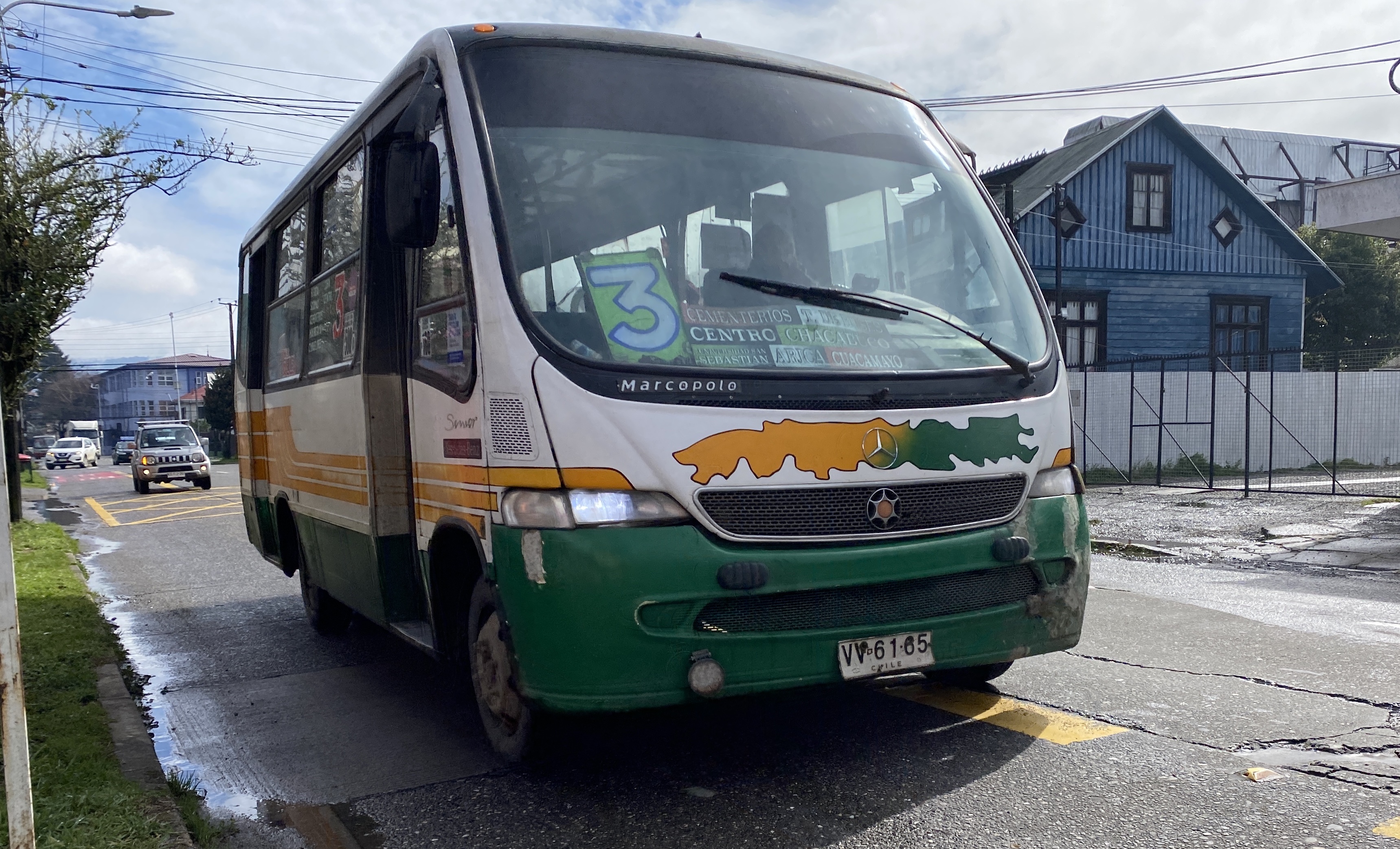 A partir de este lunes los microbuses de la línea 3 extenderán su recorrido en Valdivia