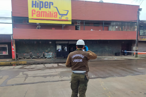 Incendio afectó a Supermercado “Hiper Familia” en Mariquina