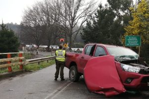 Con riesgo vital quedó ocupante de camioneta involucrada en accidente en Mariquina