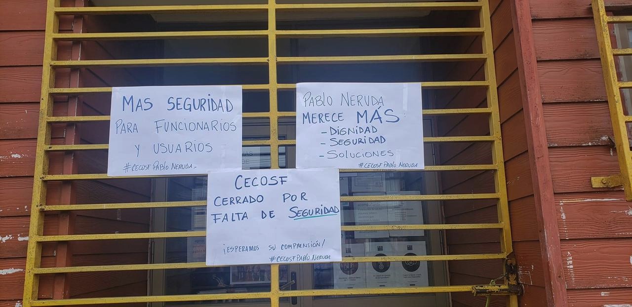 CECOSF Pablo Neruda de Valdivia permanece cerrado tras riña con un herido en las puertas del recinto