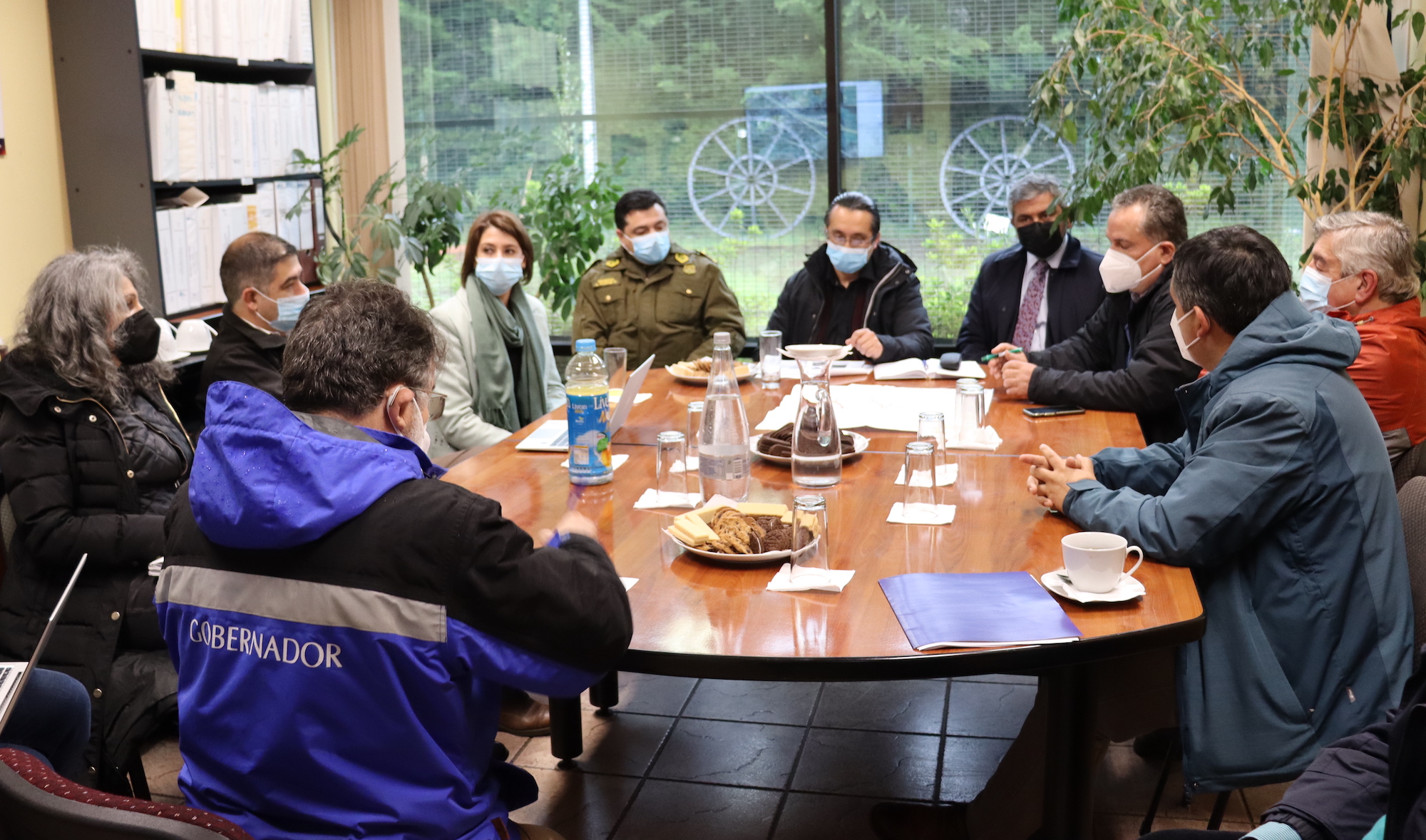 Coordinan la instalación de cámaras de vigilancia en la Ruta 5 Sur por plan de seguridad en Los Ríos