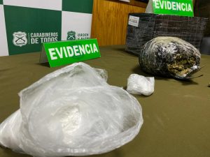 Decomisan más de un kilo de droga desde una encomienda que llegó a Valdivia