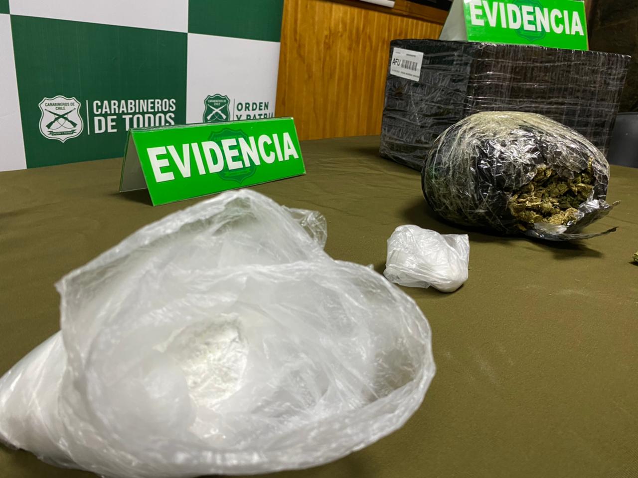 Decomisan más de un kilo de droga desde una encomienda que llegó a Valdivia