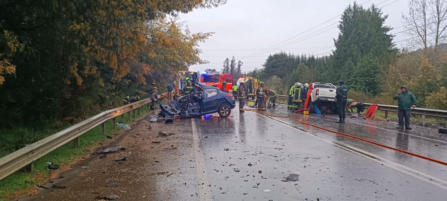Con una persona fallecida terminó accidente vehicular en la ruta Valdivia-Mariquina