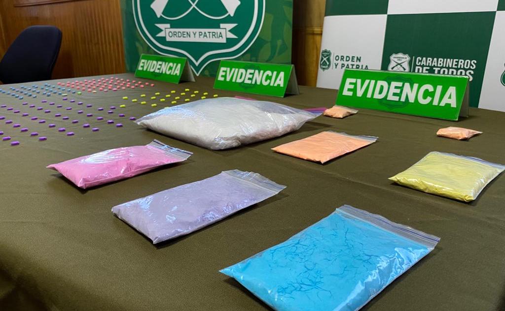 La droga incautada en el control carretero | Carabineros