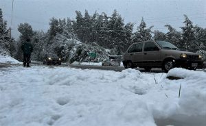 Nevadas continuarán este fin de semana en Los Ríos y advierten probables tormentas eléctricas