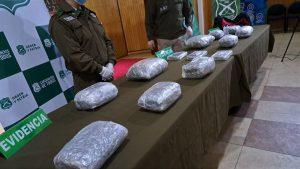 Decomisan más de 9 kilos de droga en Lanco y dejan preso al hombre sorprendido con el cargamento