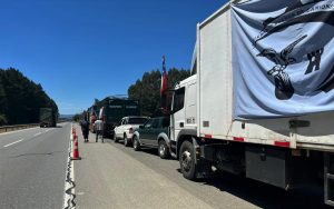 Grupos reducidos de camioneros de Los Ríos se suman a paro nacional