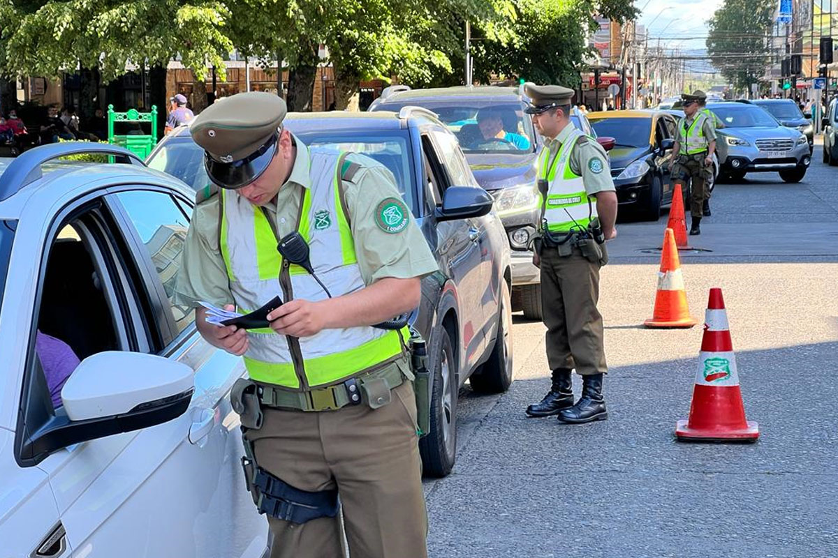 Seis detenidos dejó ronda preventiva intersectorial en Valdivia