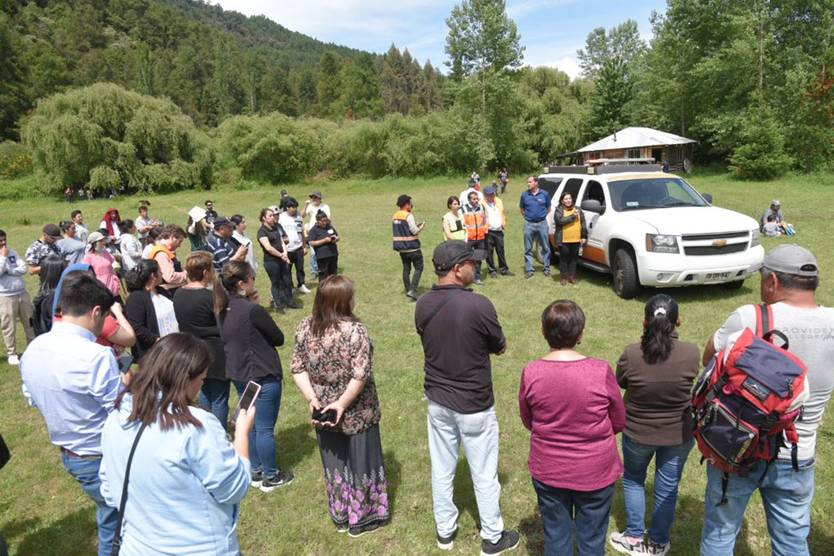 Valoraron participación: Simulacro de erupción del Mocho Choshuenco reunió a casi tres mil personas