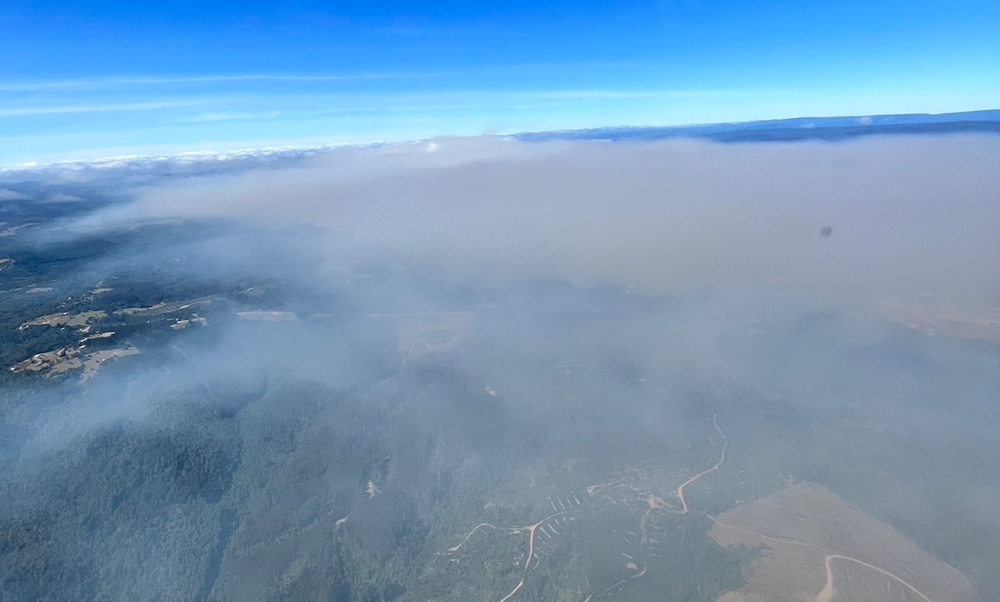 Por incendio forestal: Contaminación en Valdivia se multiplicó casi 40 veces en 6 horas