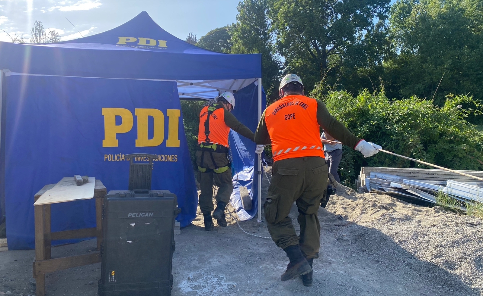 Encuentran un cadáver en medio de diligencias por hallazgo de osamentas en Valdivia