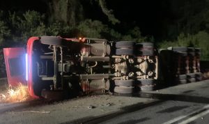 SIAT investiga volcamiento de camión que dejó a conductor en estado grave en Paillaco