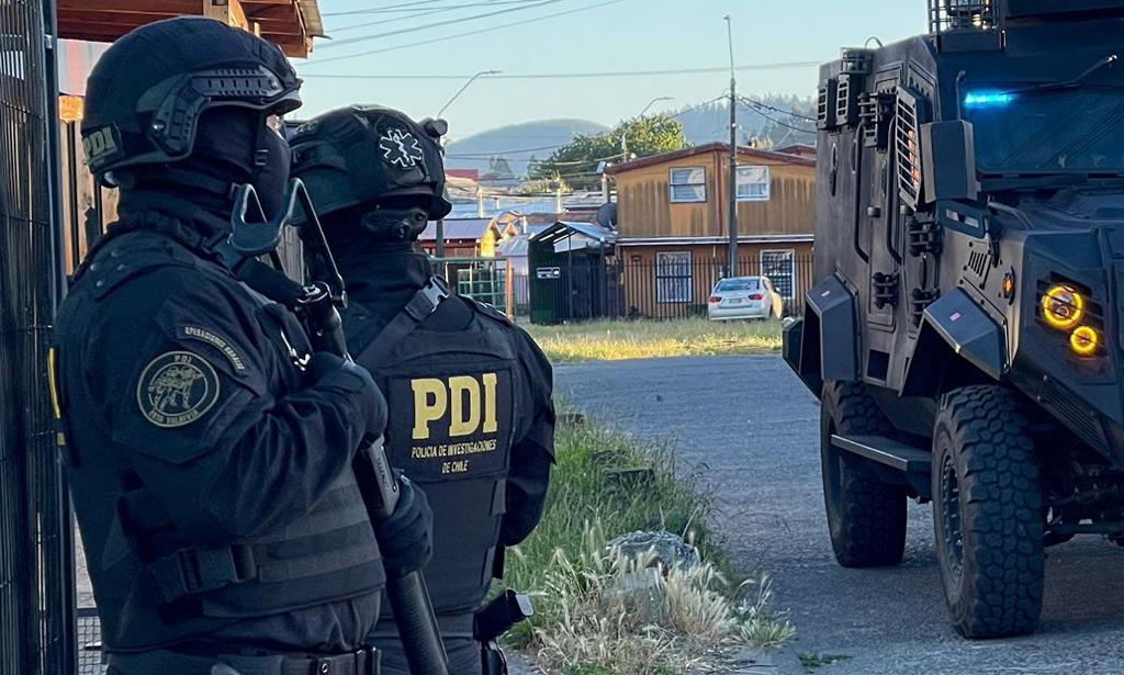 Doce detenidos dejó operativo antidrogas en dos sectores de Valdivia