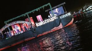Los ganadores de la competencia del Corso Fluvial en el regreso de la Noche Valdiviana