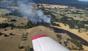 Los Ríos contabiliza tres nuevos incendios forestales en la última jornada