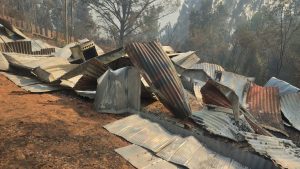 Inmueble resultó quemado en Futa: Gobierno no ha aclarado si fue consecuencia de incendio forestal