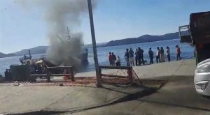 Corral permanece aislada en medio de manifestación por crisis de conectividad marítima
