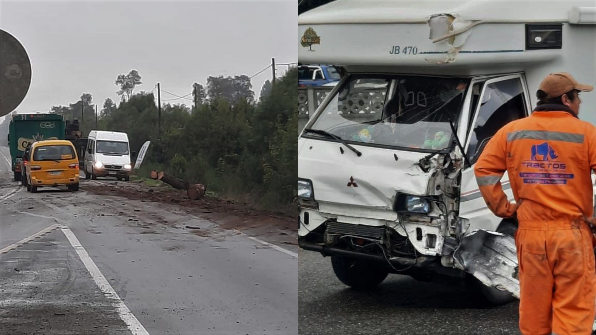 Daños materiales por accidente en Mariquina | Carabineros Los Ríos