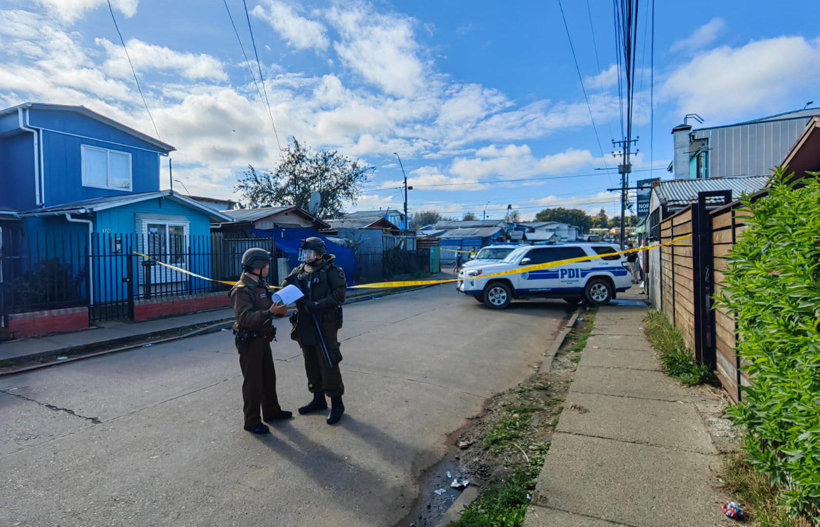 Investigan el asesinato en contra de un hombre en el sector Norte Grande de Valdivia
