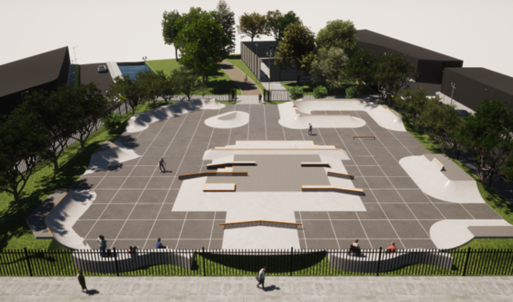 Diseño de skatepark del Parque Krahmer en Valdivia obtiene el visto bueno de la ciudadanía
