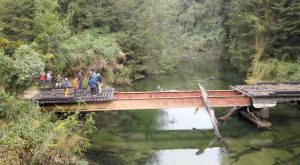 Exigen solución al Gobierno por puente que lleva casi un mes destruido entre Corral y La Unión