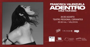Francisca Valenzuela presentará su destacado repertorio en Valdivia en el marco de su tour “Adentro”