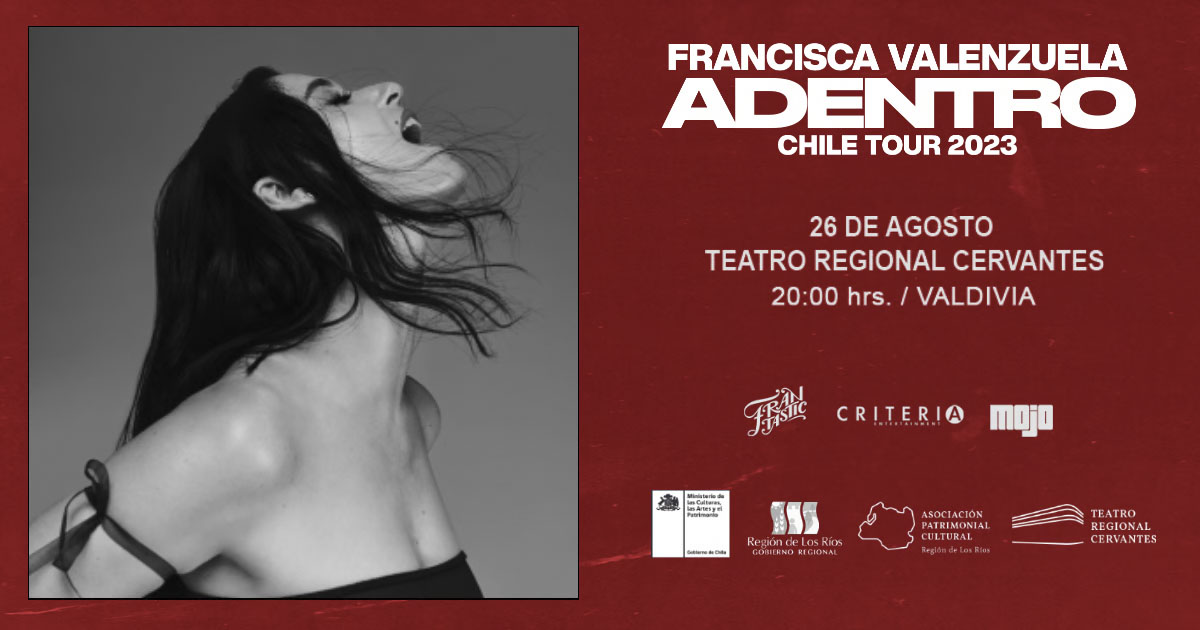 Francisca Valenzuela presentará su destacado repertorio en Valdivia en el marco de su tour “Adentro”
