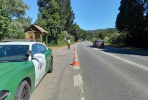 Detienen conductor que viajaba a 150 kilómetros por hora en la ruta Valdivia-Paillaco