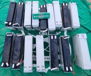 Tres delincuentes fueron detenidos por robo de baterías de antena celular avaluadas en $16 millones