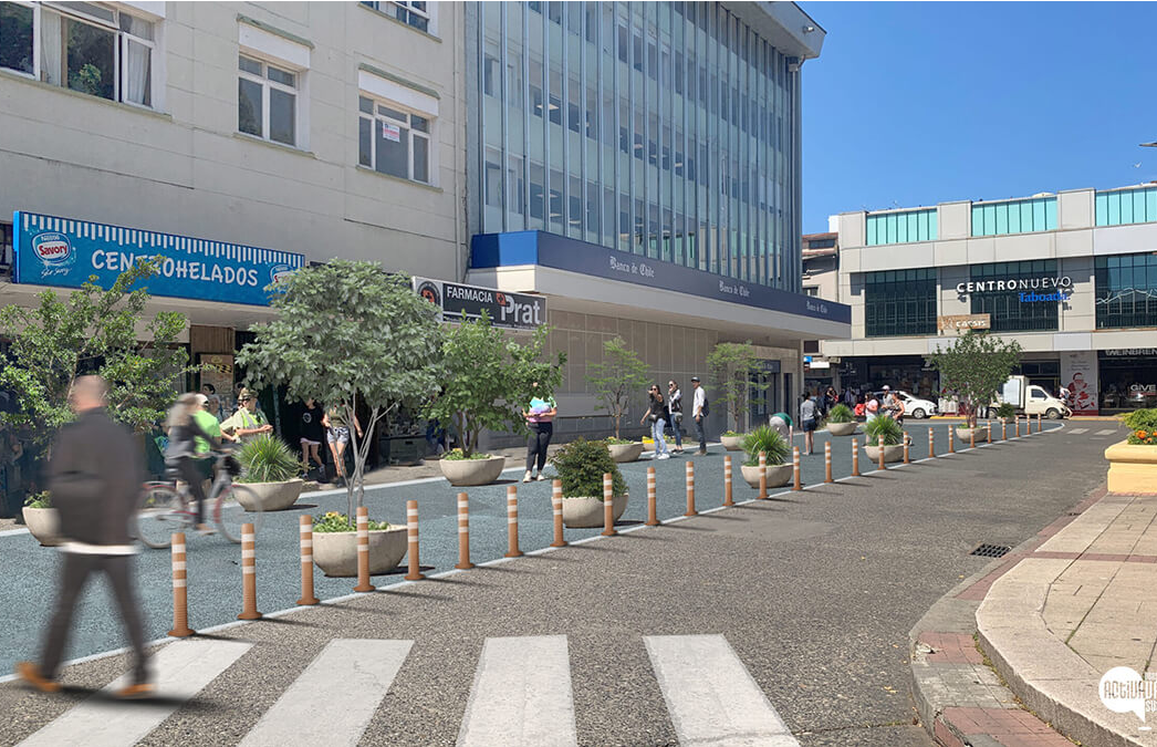 Municipio dio el puntapié inicial a las obras de priorización peatonal en el centro de Valdivia