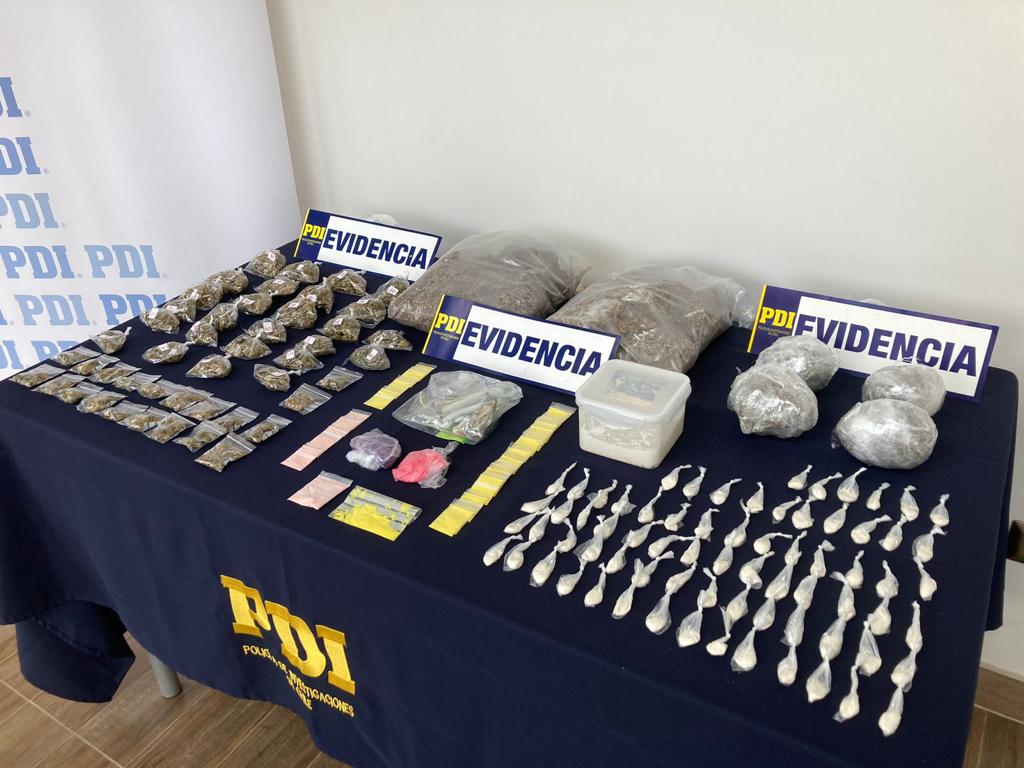 PDI detiene a tres personas por venta de droga en Futrono y Nontuelá