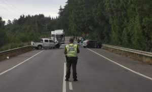 Una persona en riesgo vital deja accidente en la ruta Valdivia-Mariquina