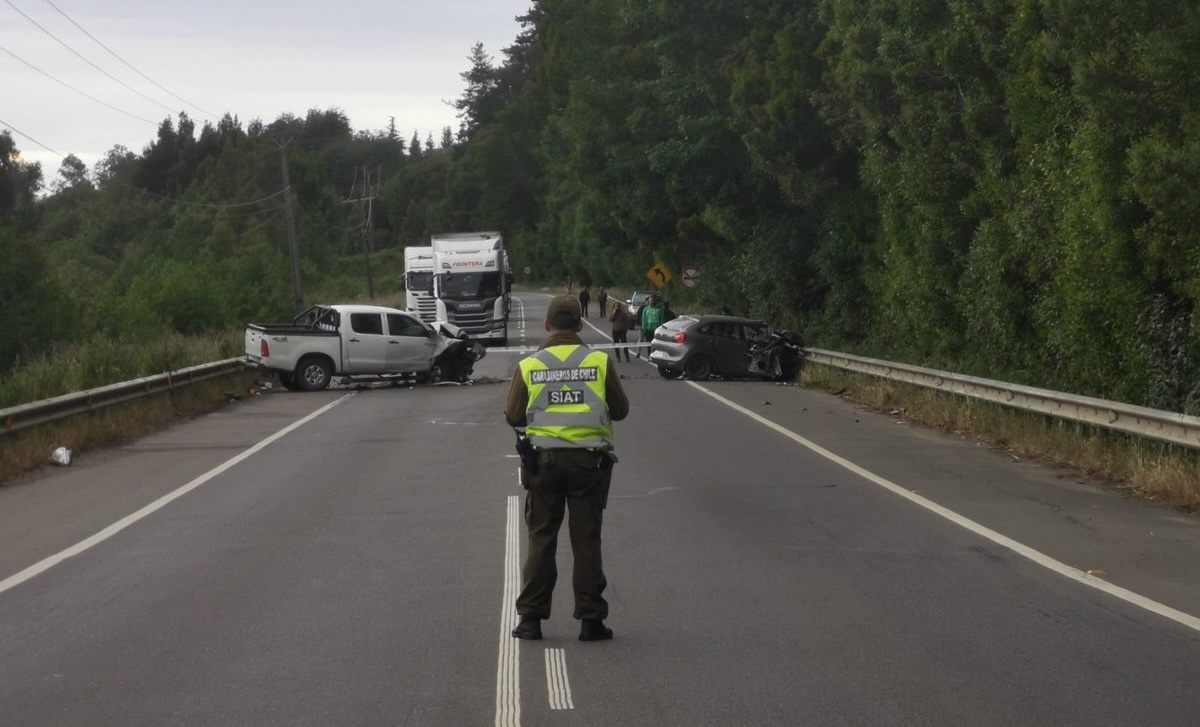 Una persona en riesgo vital deja accidente en la ruta Valdivia-Mariquina