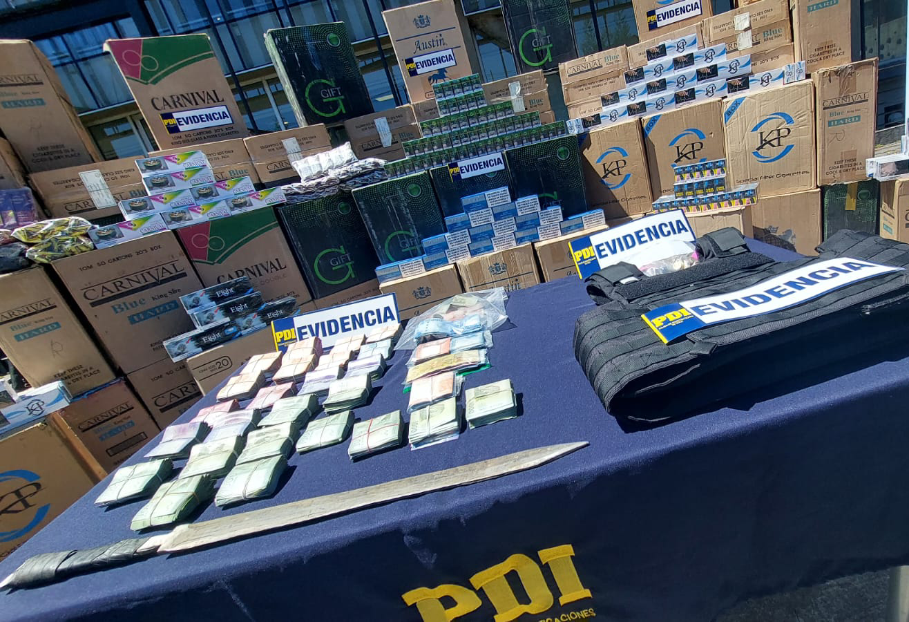 Cae organización criminal que se dedicaba al contrabando de cigarrillos en Los Ríos