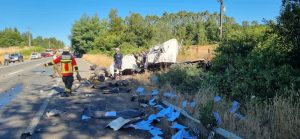 Tres fallecidos dejó colisión frontal en la salida norte de Valdivia