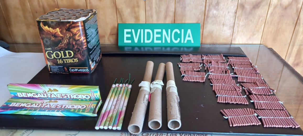 Una mujer fue detenida por su vinculación a delito de lesiones con fuegos artificiales en Lago Ranco