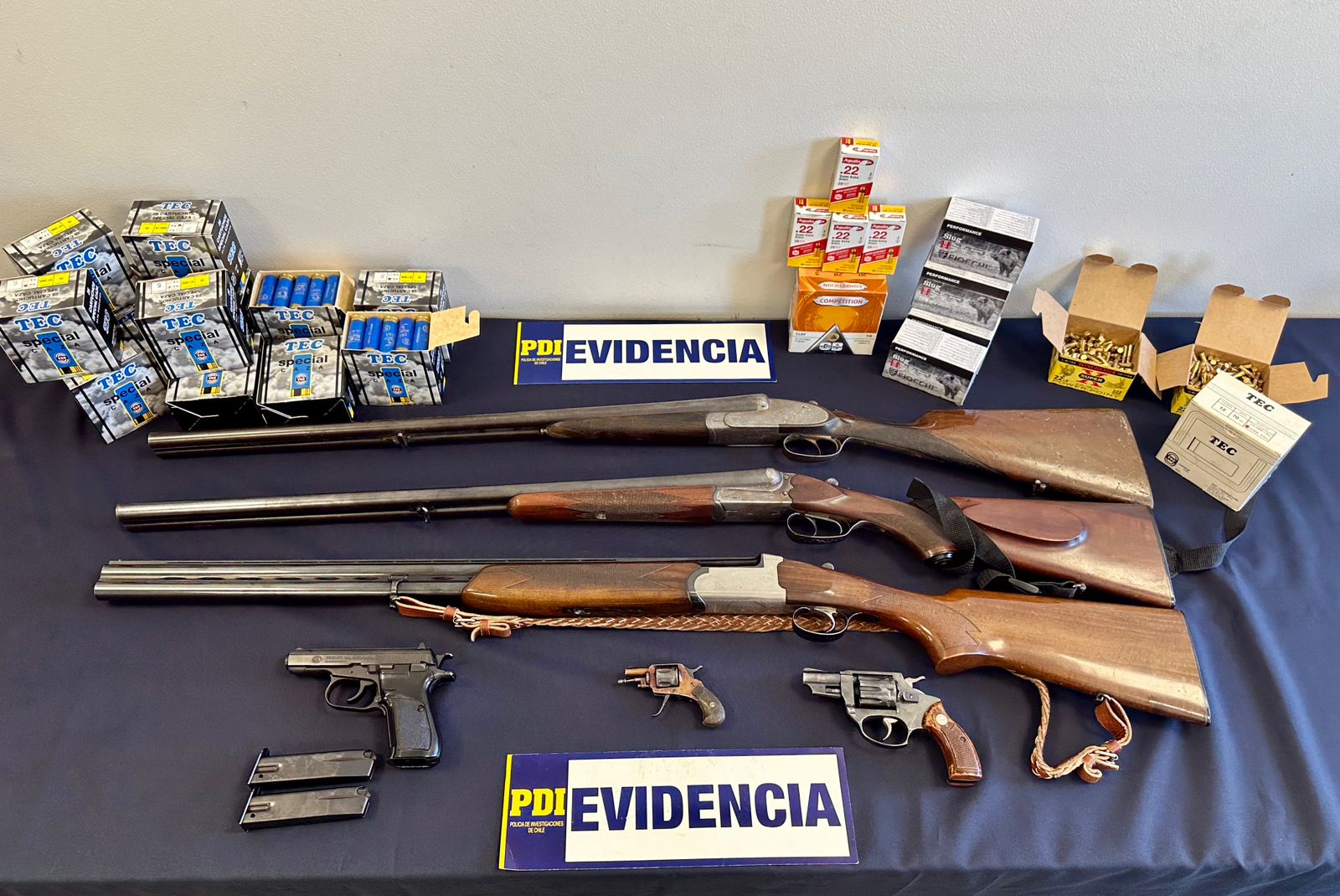 Investigaban venta de fusil por redes sociales: PDI recuperó 6 armas de fuego en Paillaco