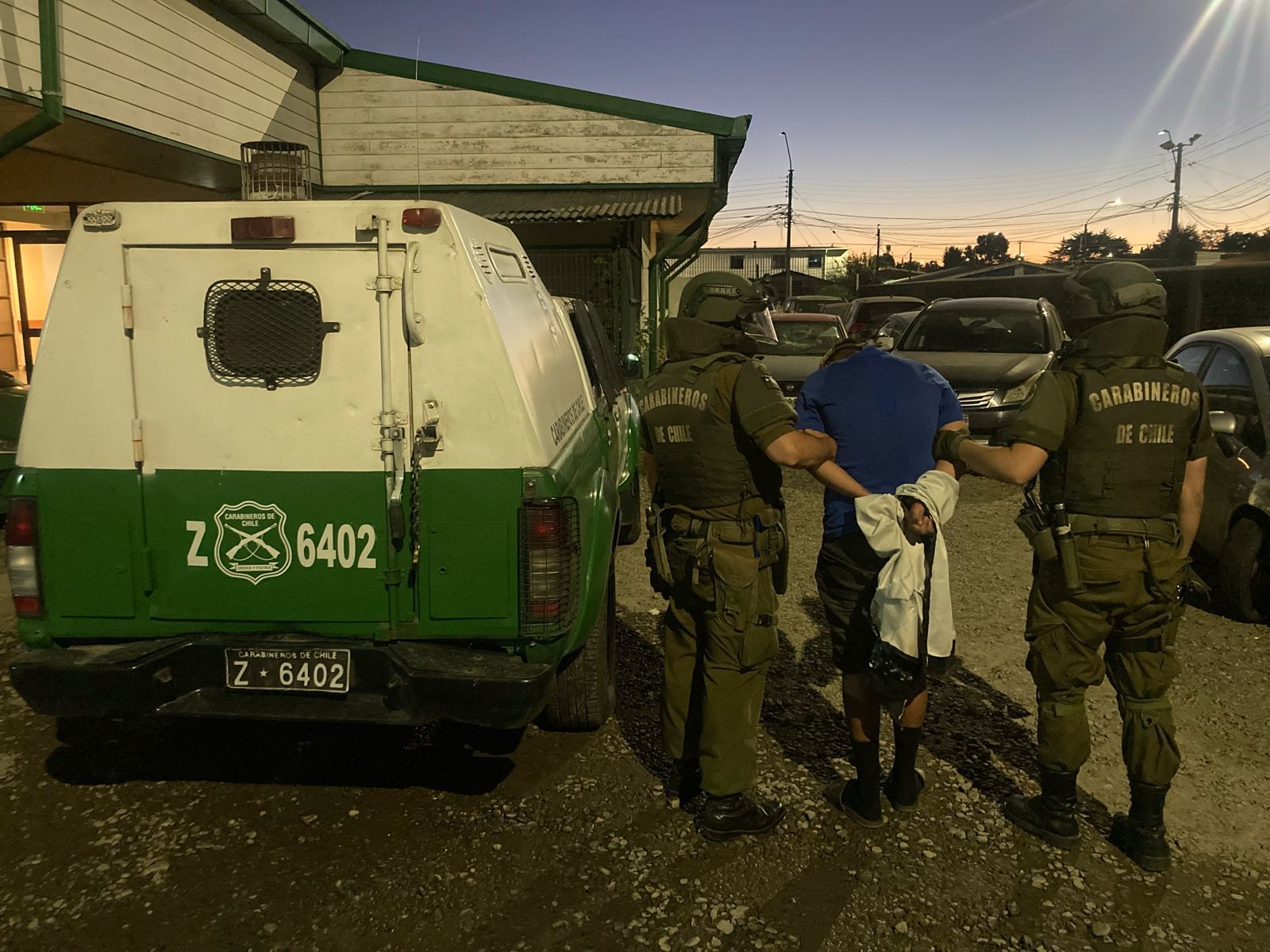 Operativo de Carabineros terminó con dos detenidos por porte de armas