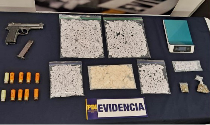 Operativo permitió incautar más de 9 mil dosis de drogas en sector Beneficencia de Valdivia