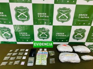 OS7 de carabineros incauta más de 17 mil dosis de pasta base de cocaína