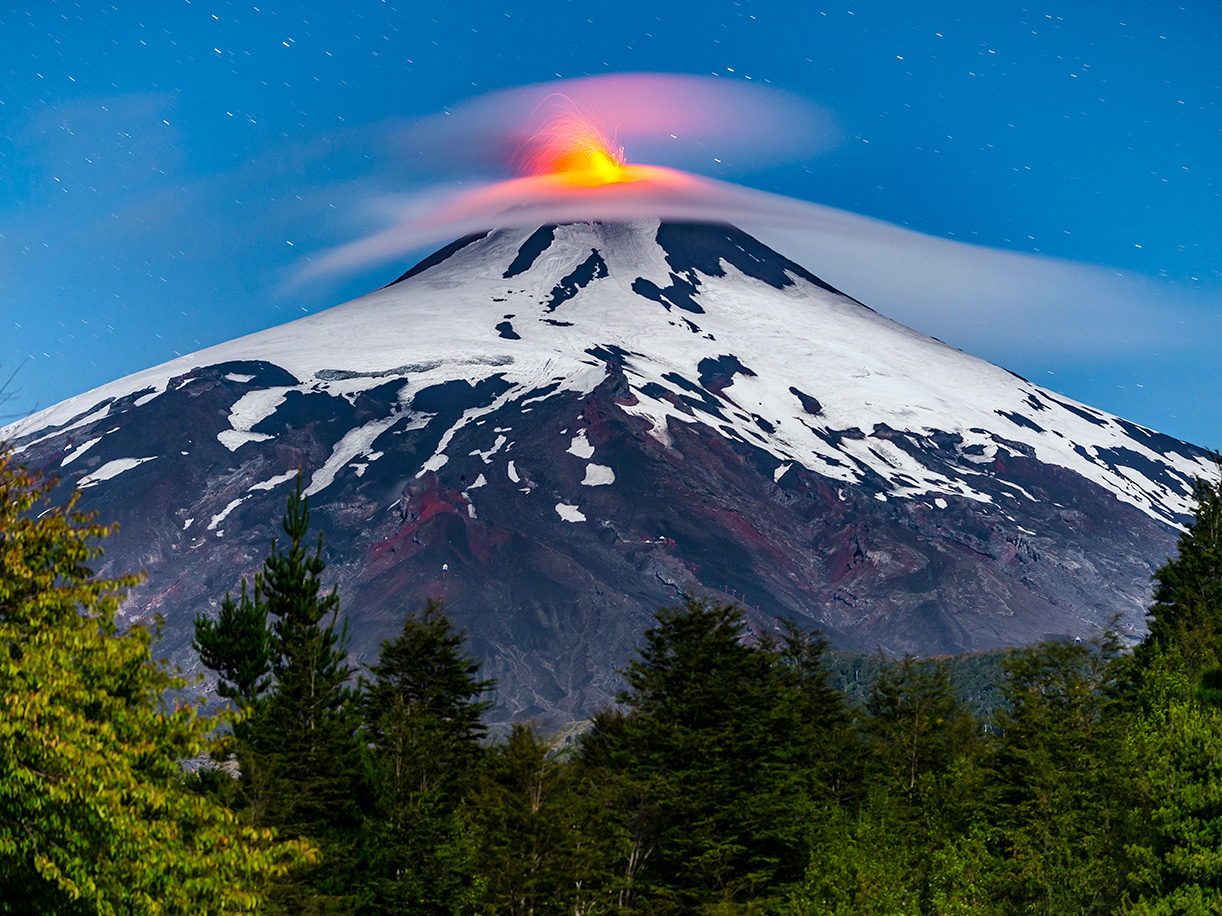 Registran actividad sísmica en el volcán Villarrica